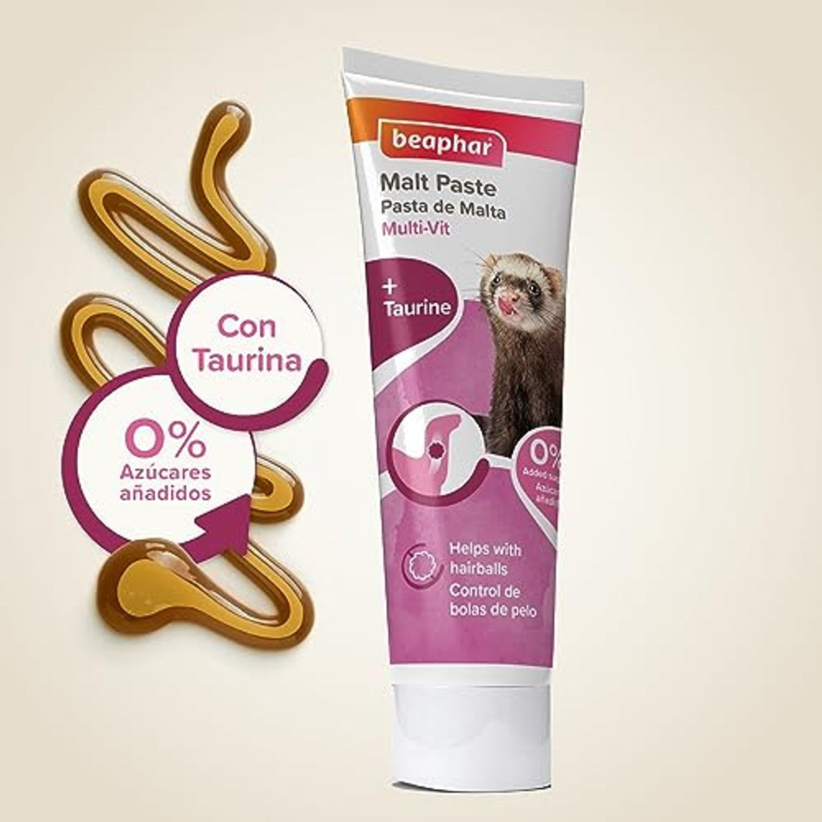 Beaphar Vitamine- en maltpasta voor fretten, 100 g - 6-pack