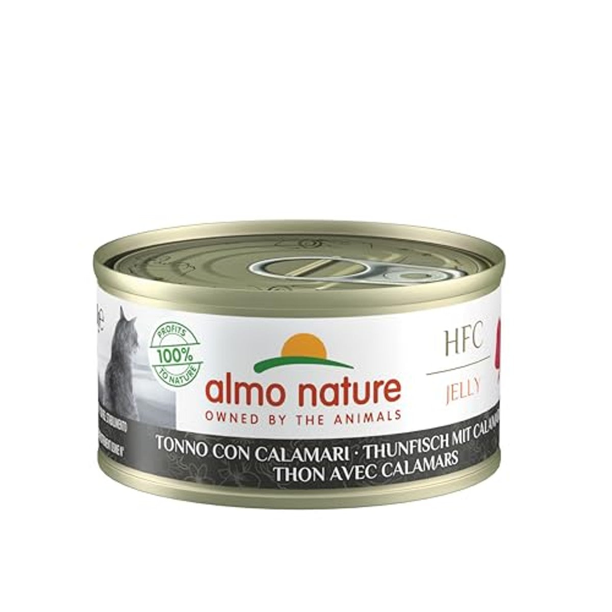 Almo Nature HFC Jelly Kattenvoer Tonijn en Calamari 6 x 70 g - 3-pack