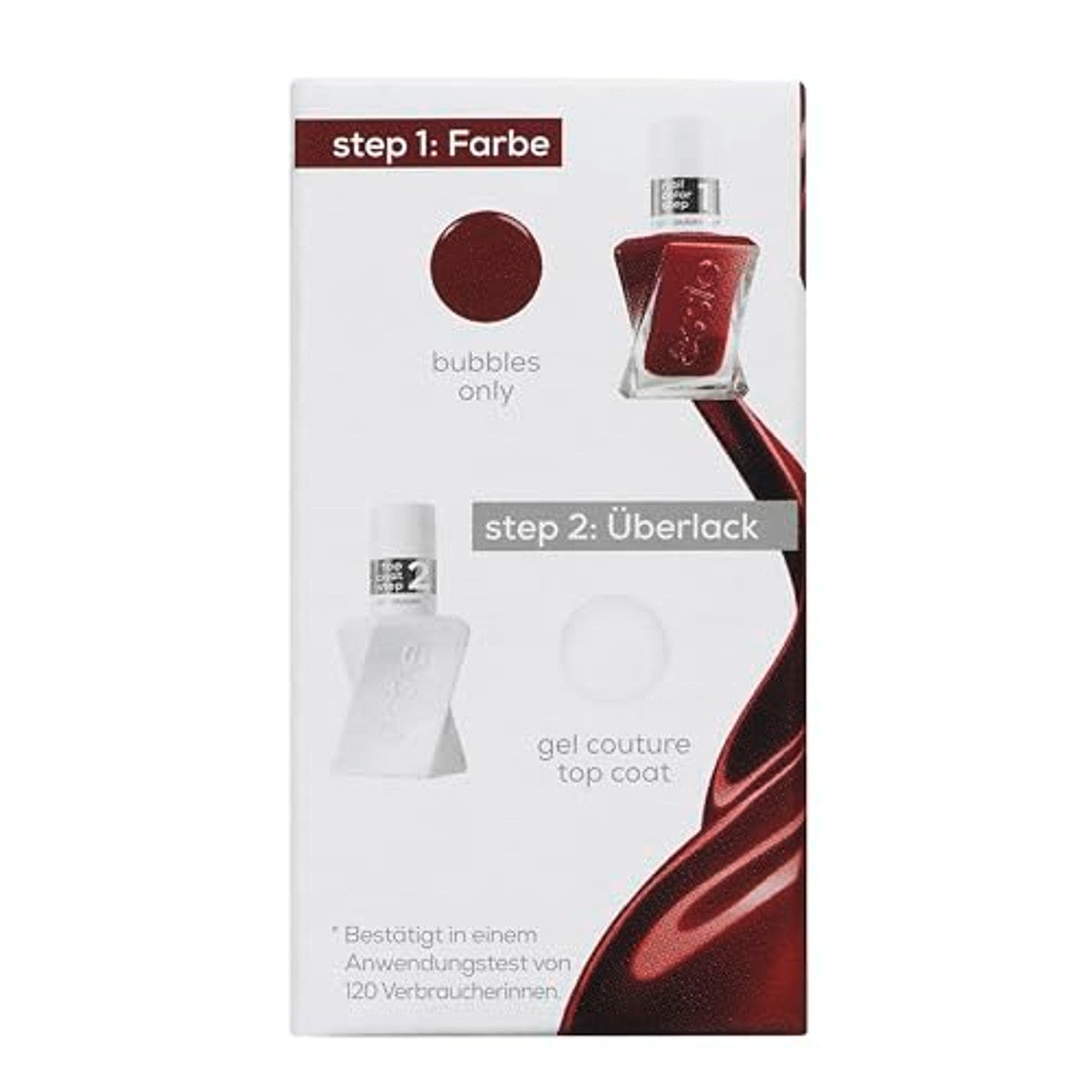 essie Gel Couture Set in My Red Era nr. 00 & nr. 345 - 3 stuks