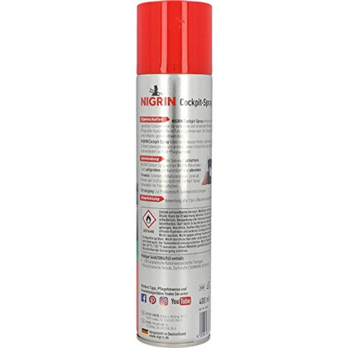 NIGRIN Cockpitspray vanille 3 x 400 ml - Voordeelverpakking