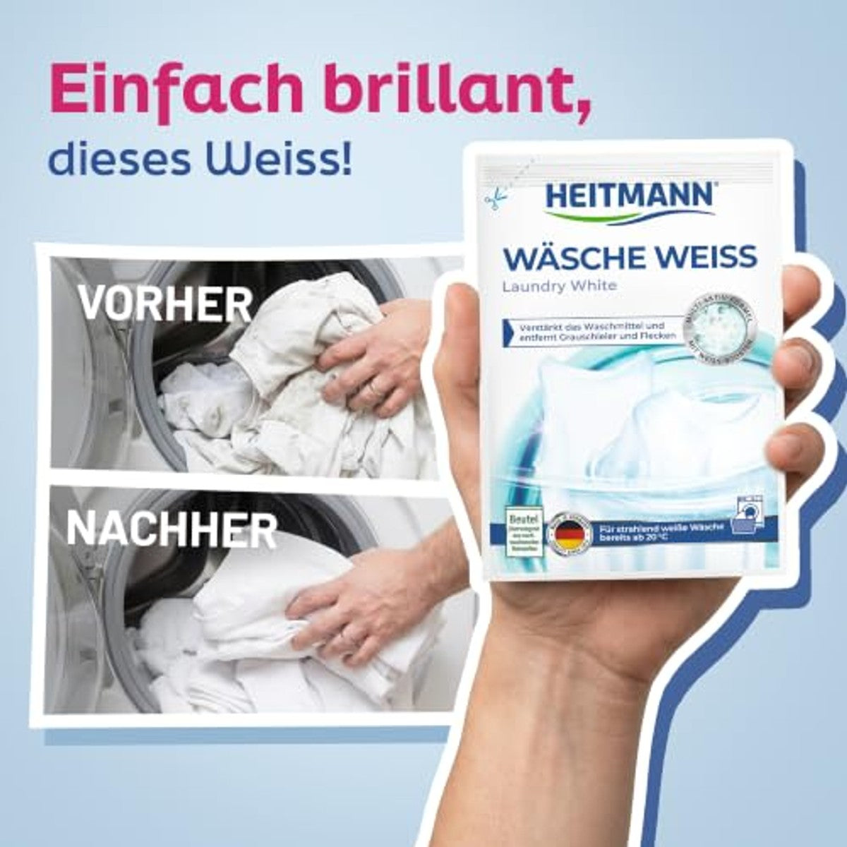 HEITMANN Wasgoed wit 50 g – HEITMANN