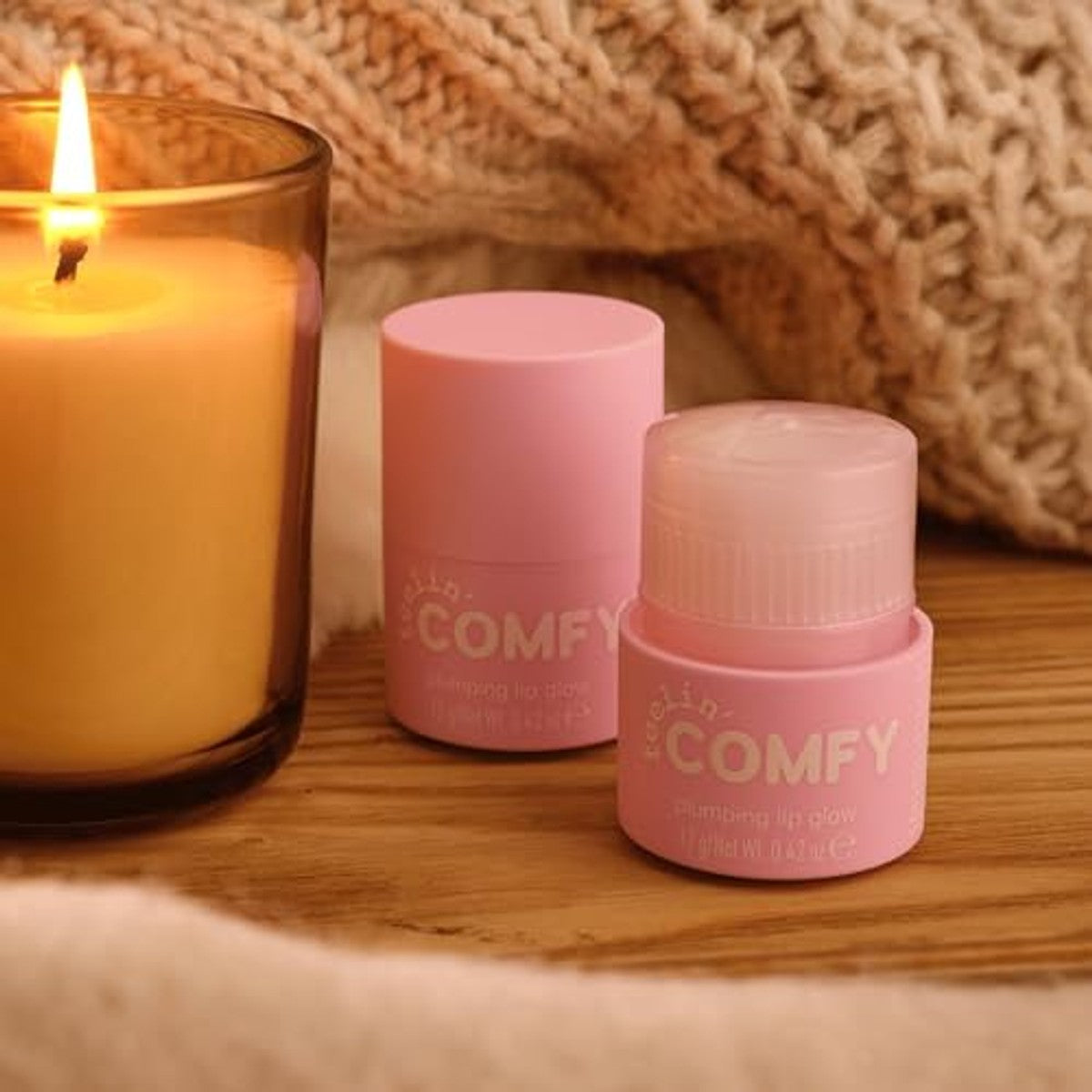 essence feelin' comfy plumping lipglow 01 transparant 12 g - 3-pack