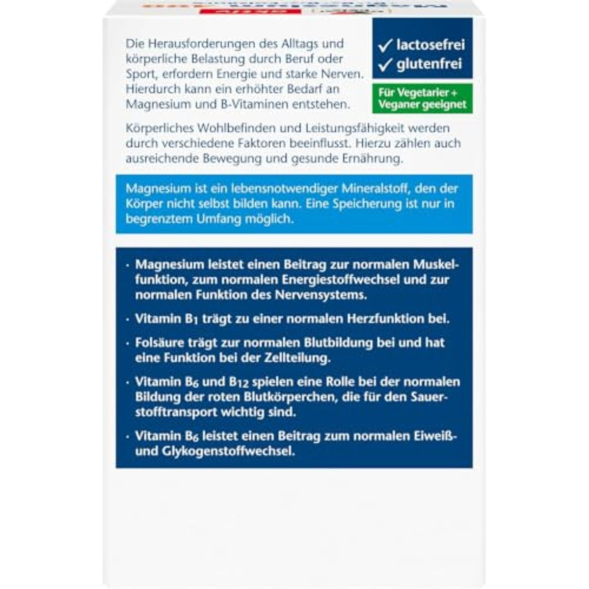 Doppelherz Magnesium 400 + B1 + B6 + B12 + foliumzuur – Doppelherz