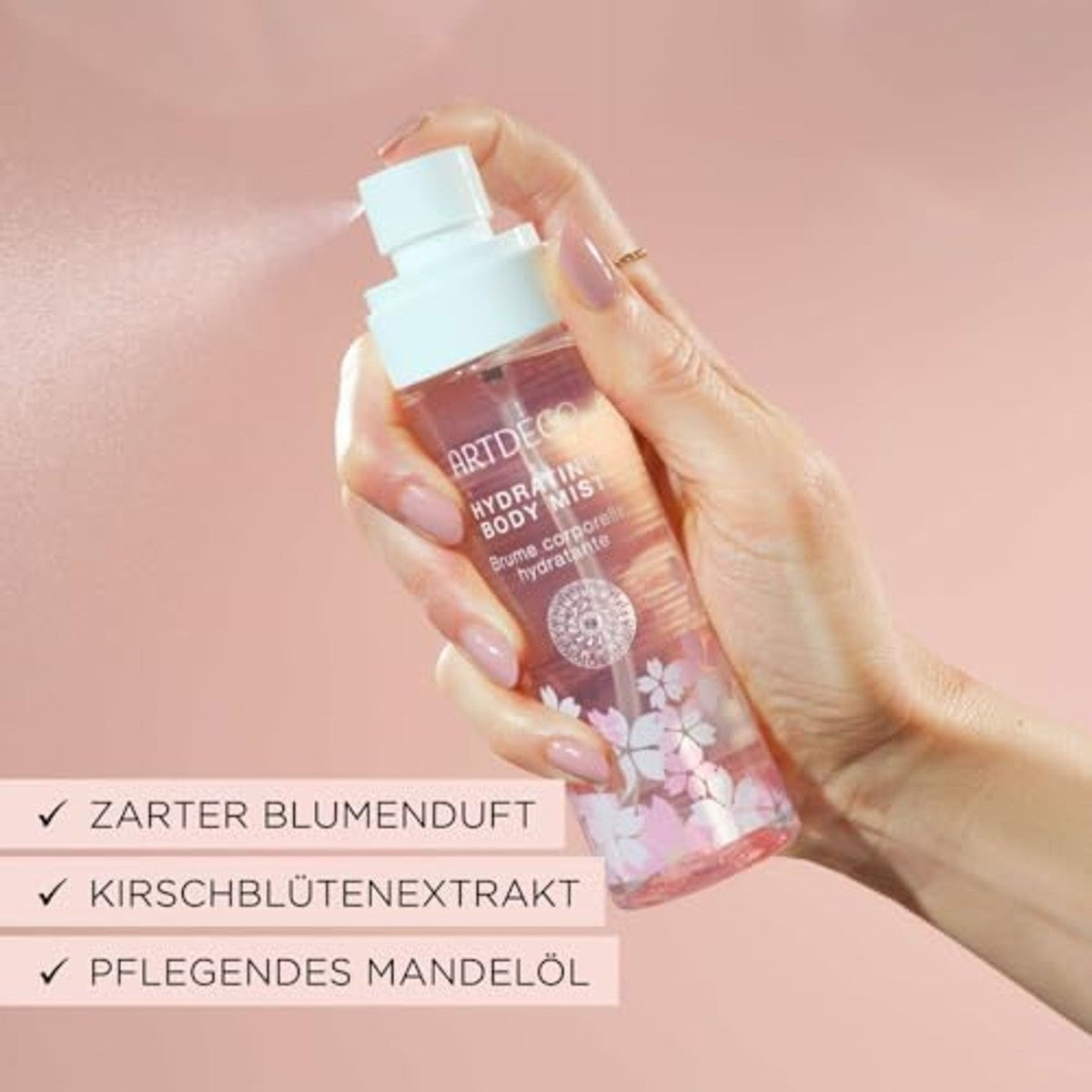 Artdeco hydraterende bodymist Sakura kersenbloesem 100 ml - 6-pack