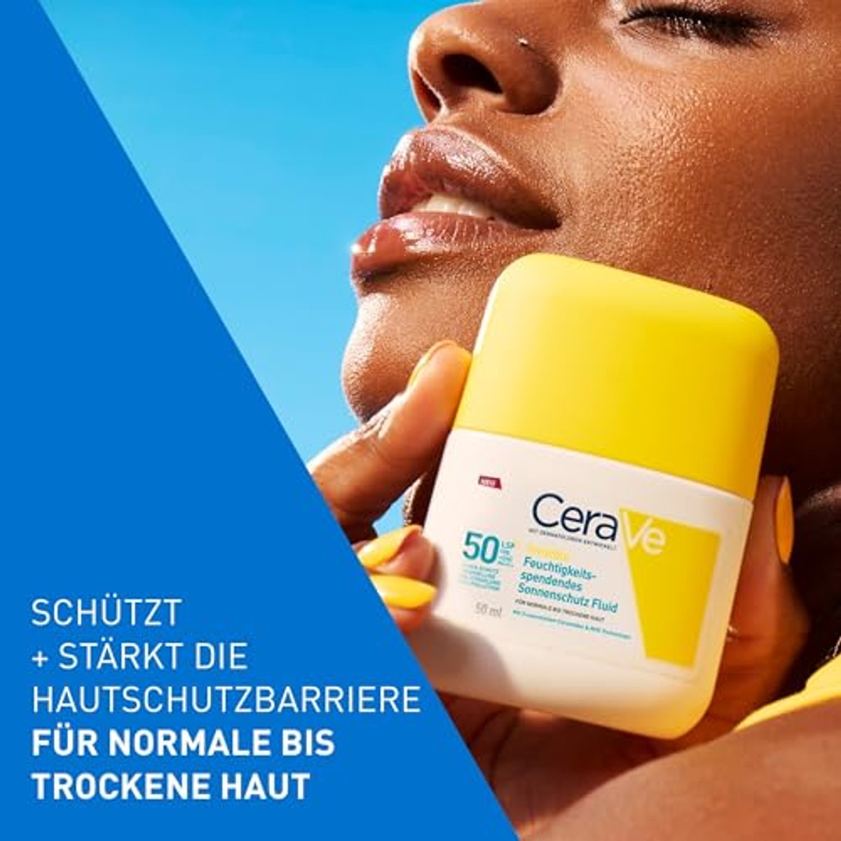 CeraVe Onzichtbare Vochtinbrengende Zonnebrandcrème SPF 50, 50 ml