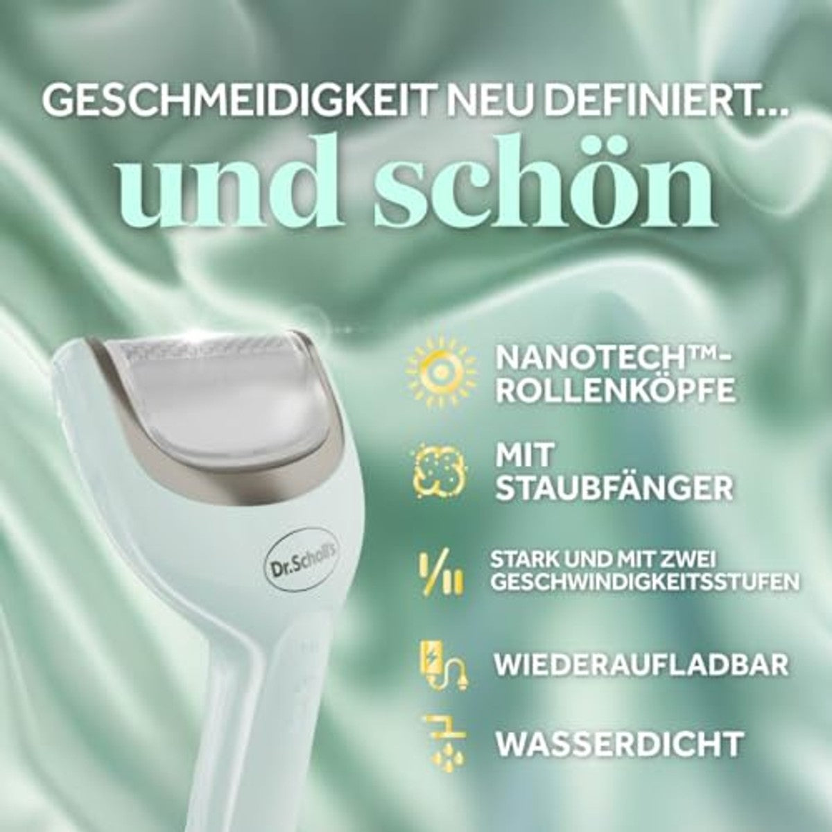 Dr. Scholl's Pedi Perfect Pro elektrische eeltverwijderaar 3 rolkoppen - 6-pack