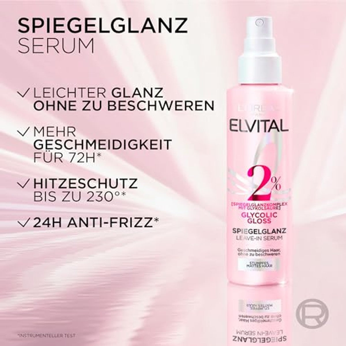 L'Oreal Paris Elvital Glycolic Gloss Leave-In serum 6 x 150 ml - Voordeelverpakking