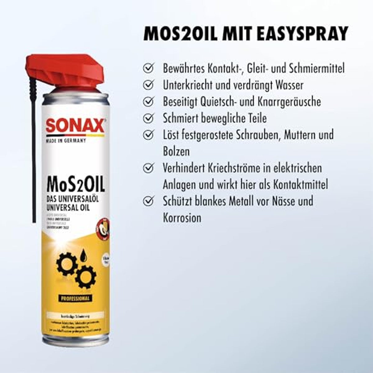 SONAX MoS2Oil kruipolie 3 x 300 ml - Voordeelverpakking