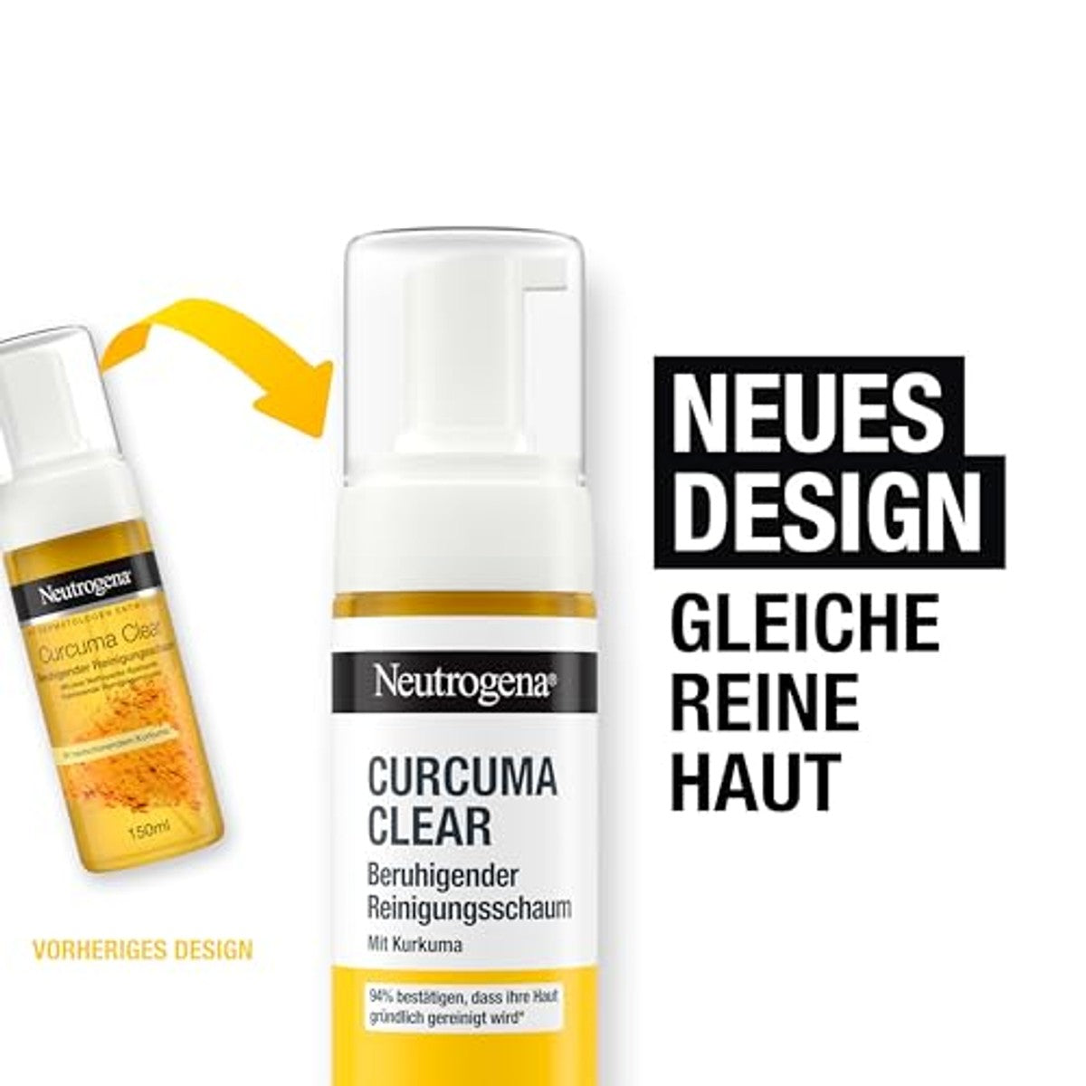 Neutrogena Curcuma Clear kalmerend reinigingsschuim 150 ml – Neutrogena