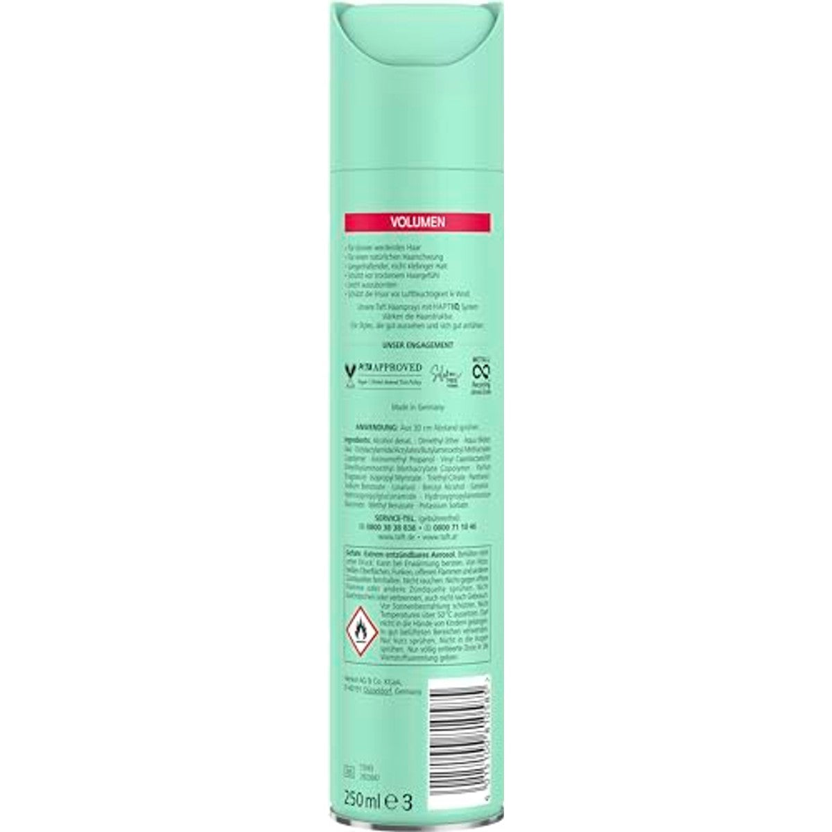 TAFT Volume Haarspray Houdgraad 5 250 ml – TAFT