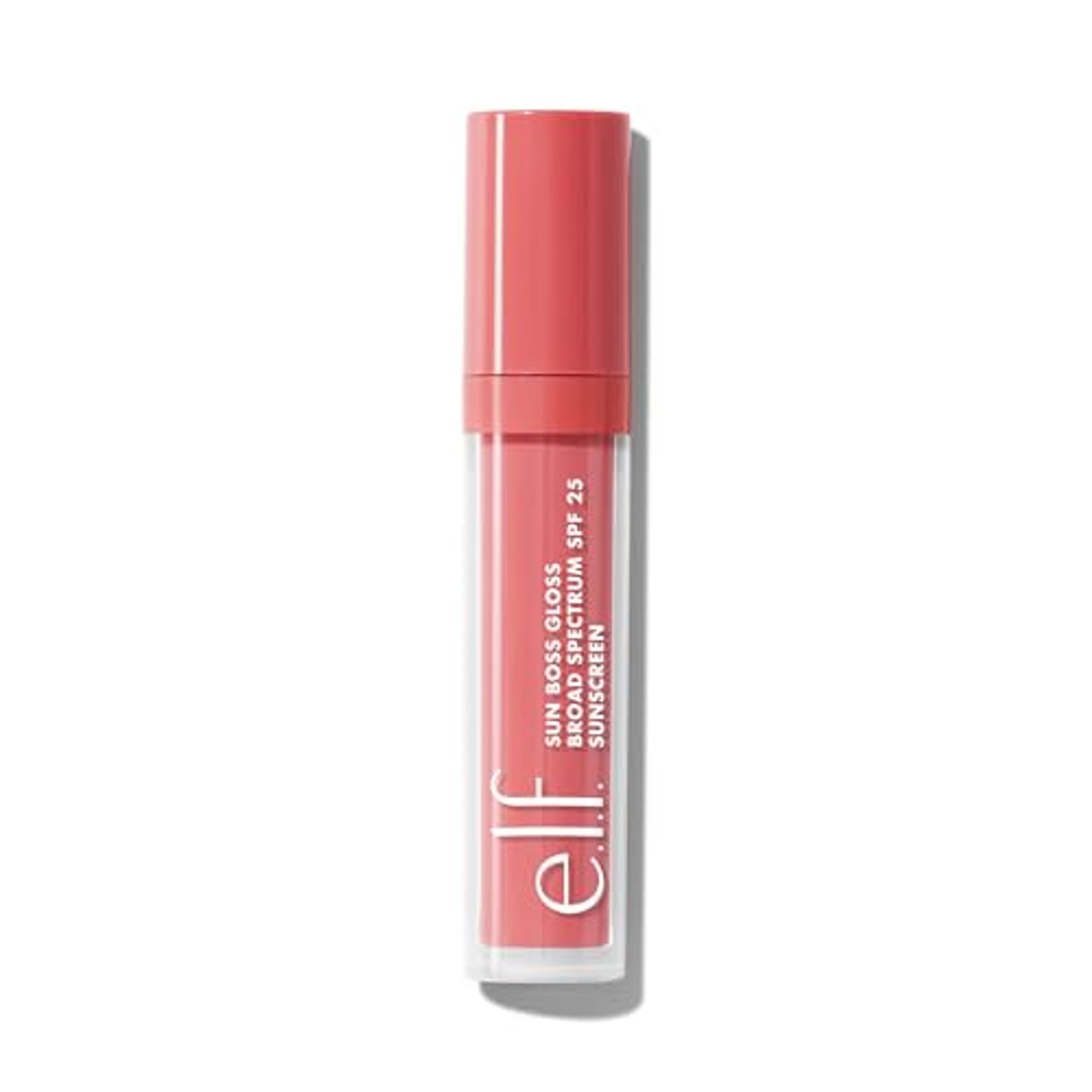 e.l.f. Sun Boss Gloss SPF 25, gepigmenteerde lipgloss voor een hoogglanzende afwerking, hydraterende en voedende formule, veganistisch en dierproefvrij, blush much? – e.l.f.
