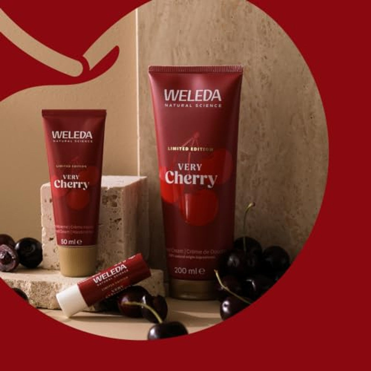 Weleda Bio Very Cherry Douchegel Limited Edition 200 ml - 3-pack
