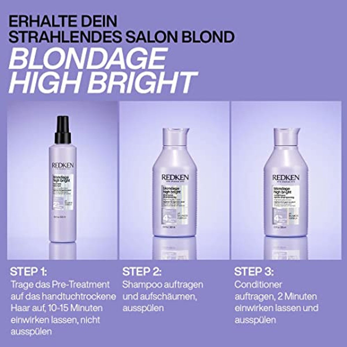 Redken Color Extend Blondage High Bright Shampoo 300 ml - 6-pack – foto 4