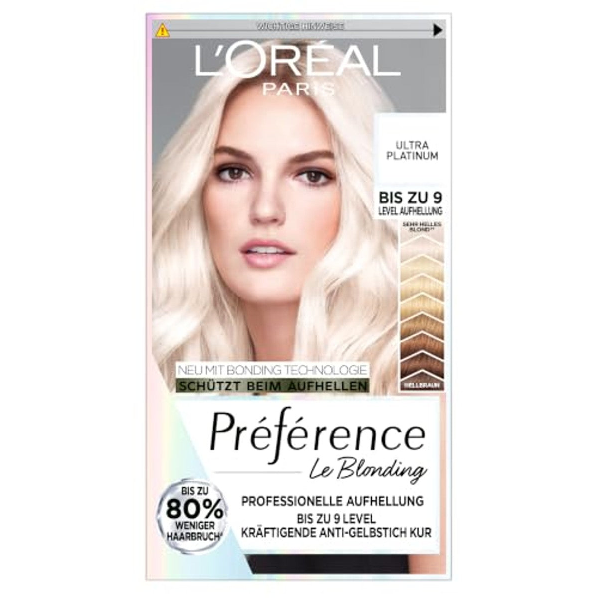 L'Oréal Paris Préférence Le Blonding licht platinablond 6 x 9 l - Voordeelverpakking