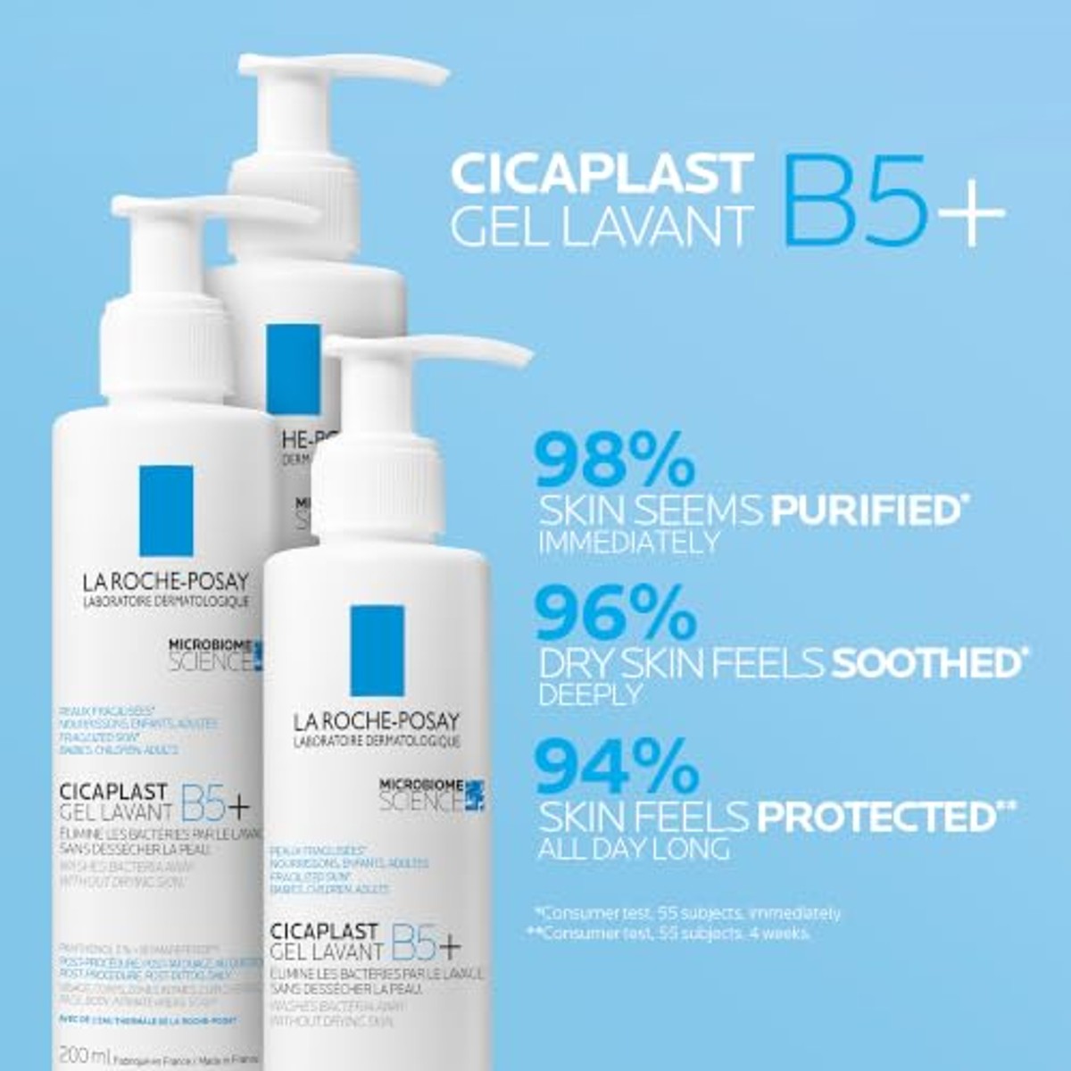 La Roche-Posay Cicaplast Gel Lavant B5+ Kalmerende Reinigingsgel 200 ml - 6-pack