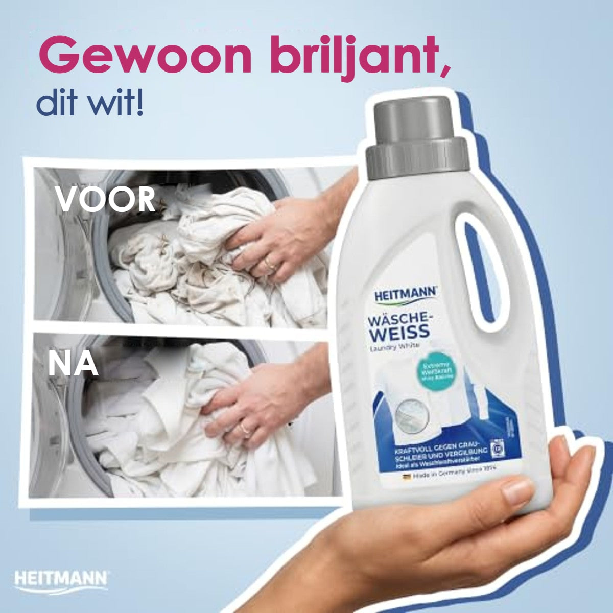 HEITMANN Waswit Vloeibaar 6 x 500 ml - Voordeelverpakking – foto 4