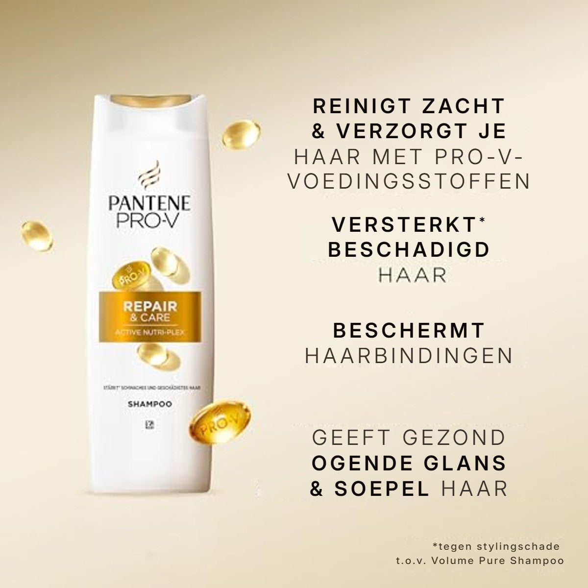 Pantene Pro-V Repair & Care Shampoo 3 x 500 ml - Voordeelverpakking – foto 4
