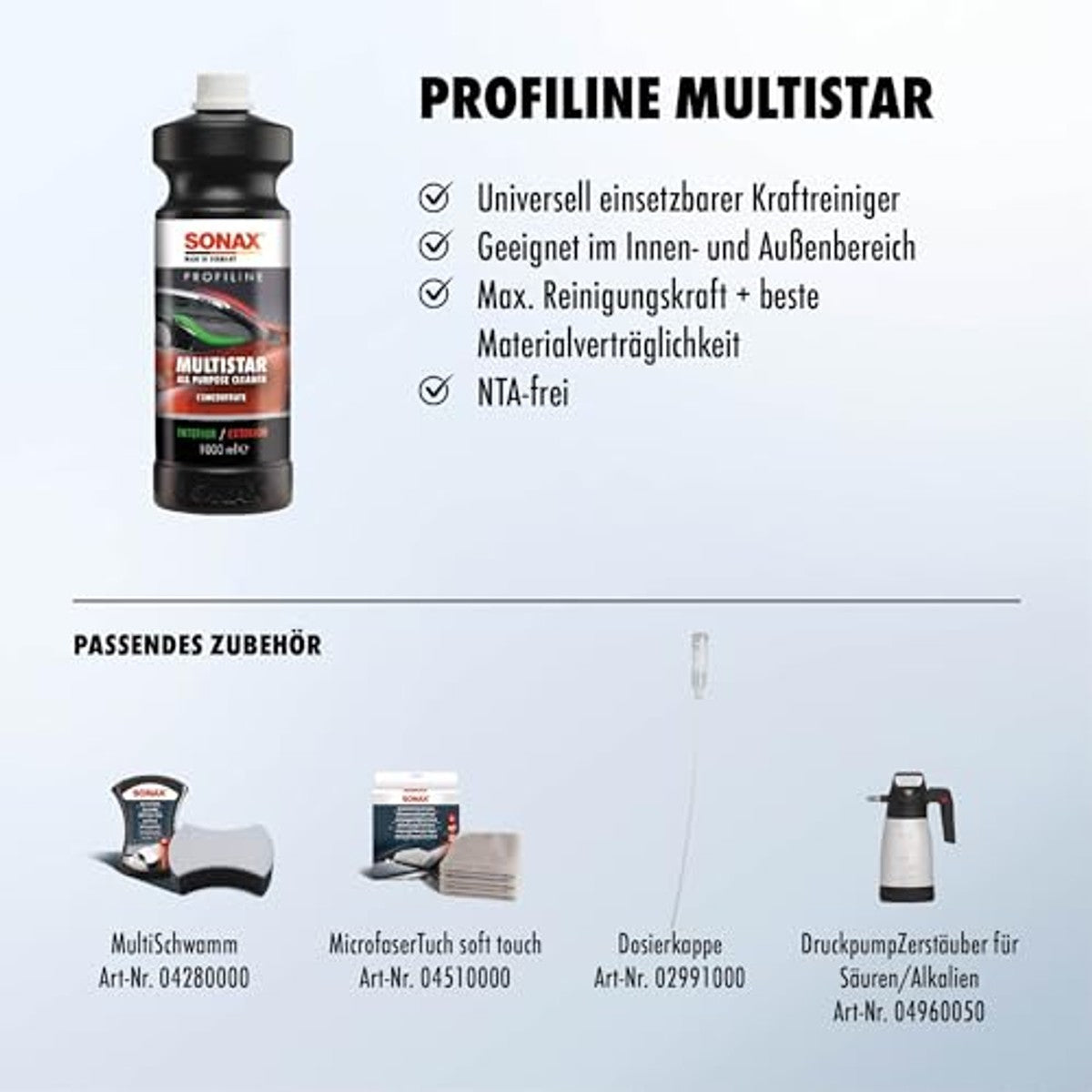 SONAX PROFILINE MultiStar 3 x 1 liter - Voordeelverpakking