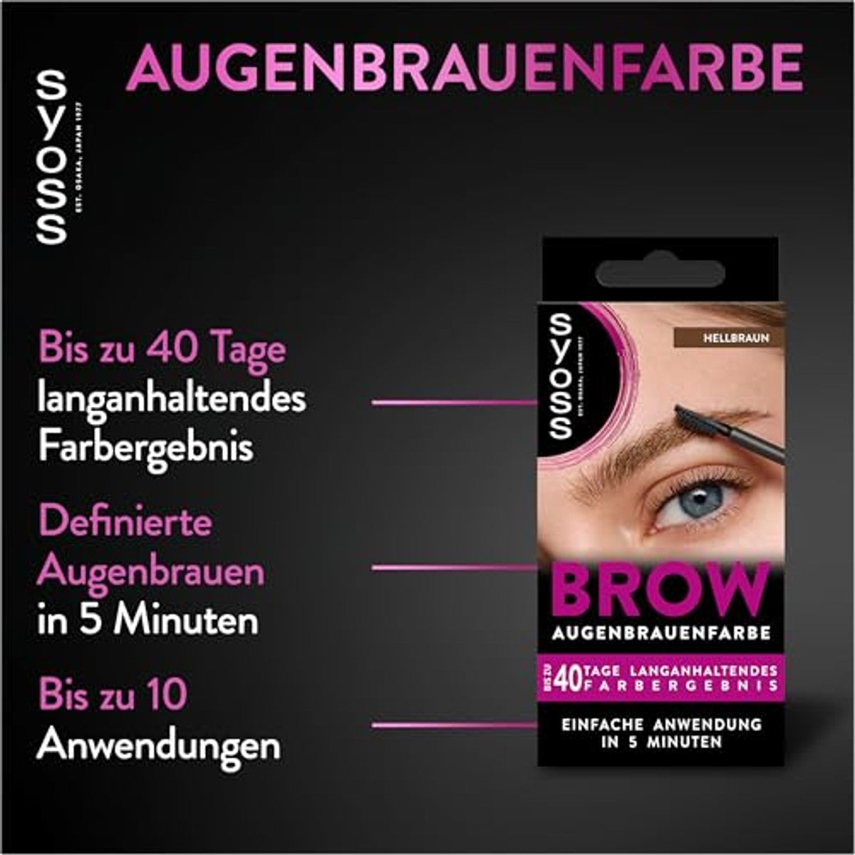 Syoss Wenkbrauwset 5-1 lichtbruin niveau 3 6 x 17 ml - Voordeelverpakking