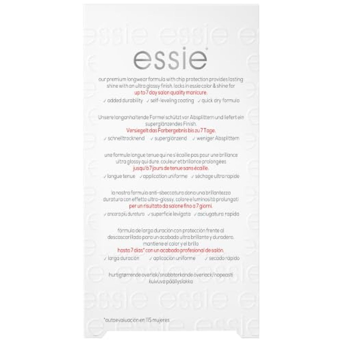 essie Stay Longer Premium Longwear Top Coat - 3 stuks