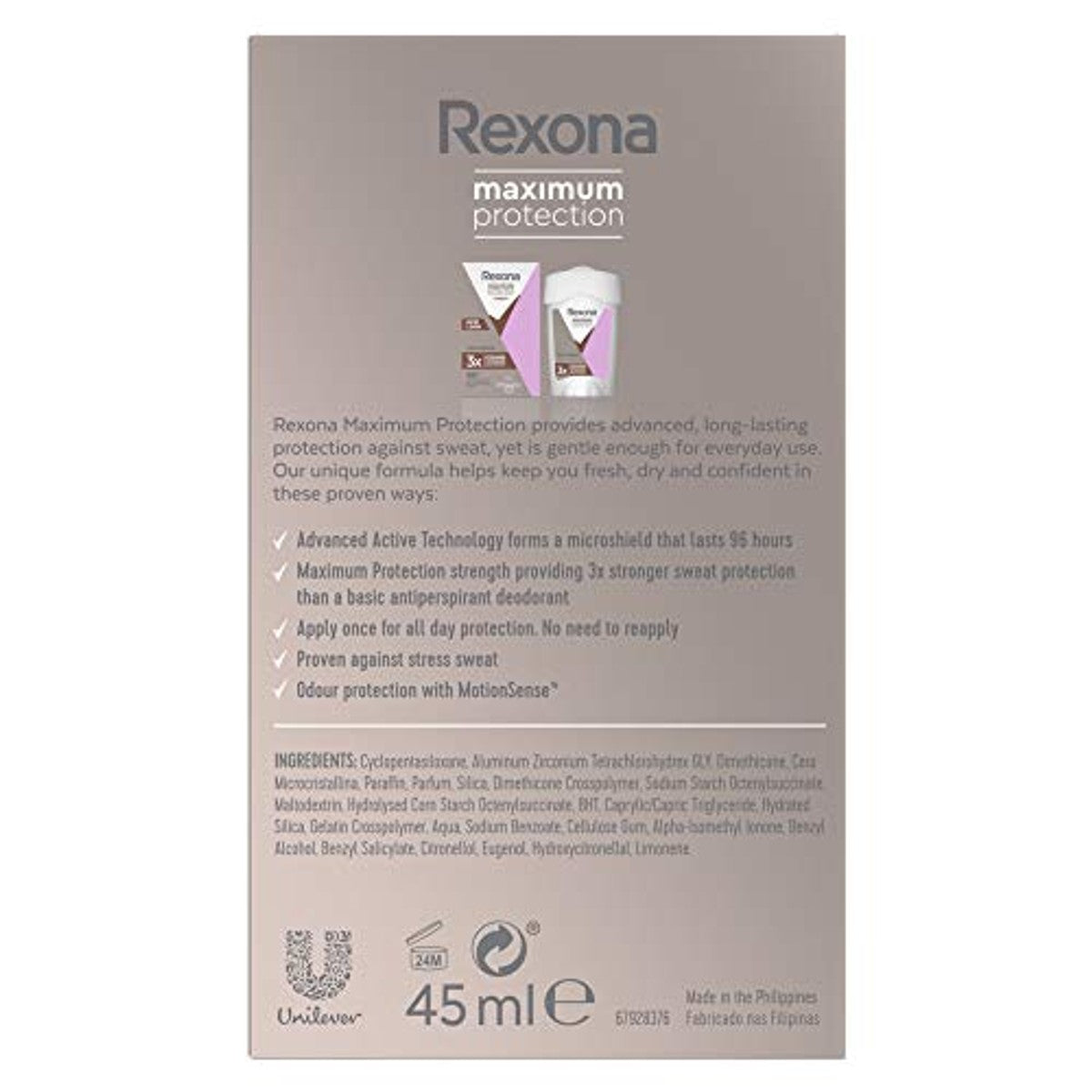 Rexona Women Maximum Protection Confidence 6 x 45 ml - Voordeelverpakking
