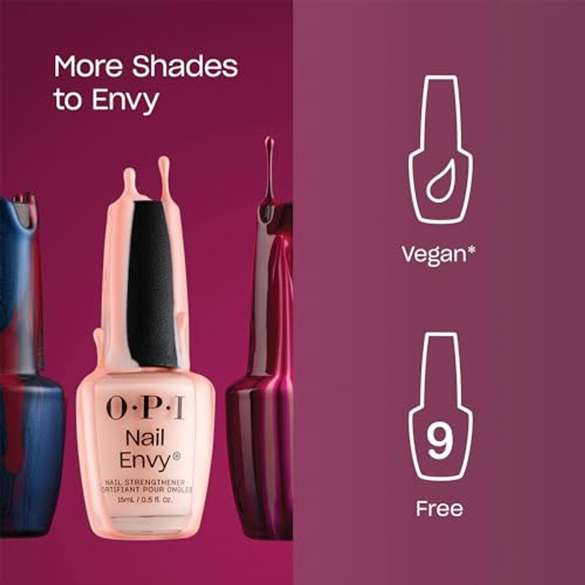 OPI Nail Envy Nagelverharder Bubble Bath Pink 15 ml - 3-pack