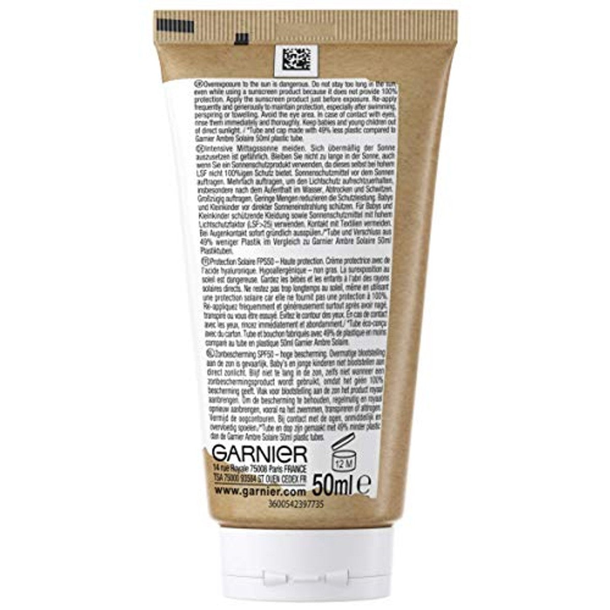 Garnier Ambre Solaire Anti-Age UV SPF 50 3 x 50 ml - Voordeelverpakking