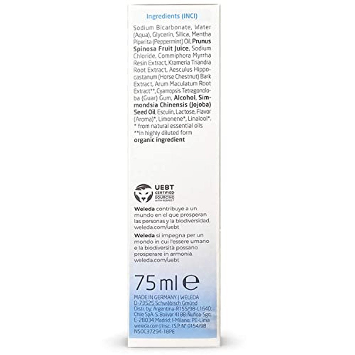 Weleda Bio Sole Tandpasta 3 x 75 ml - 6-pack