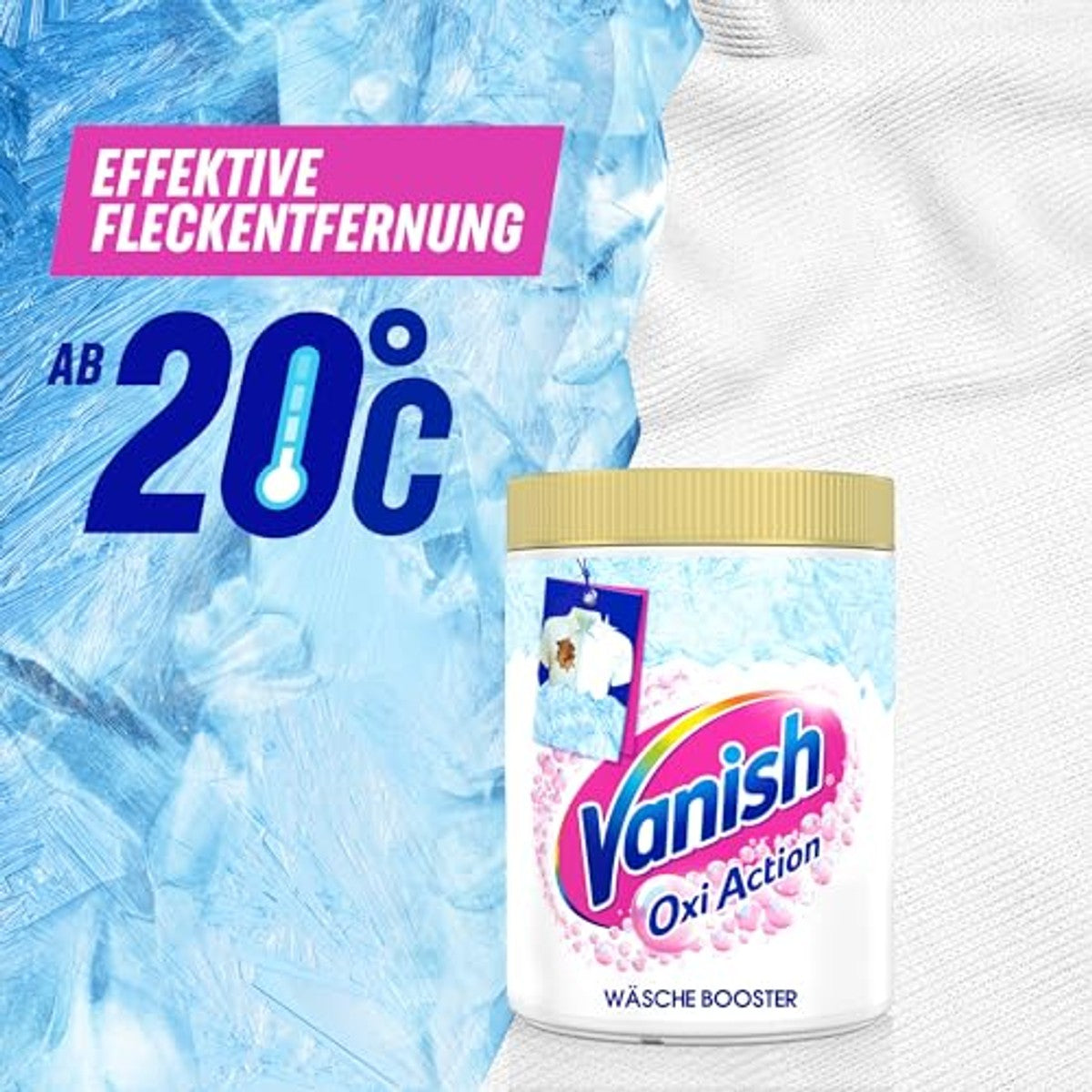 Vanish Oxi Action Powerweiss Poeder – 1 x 1,65 kg – Vanish
