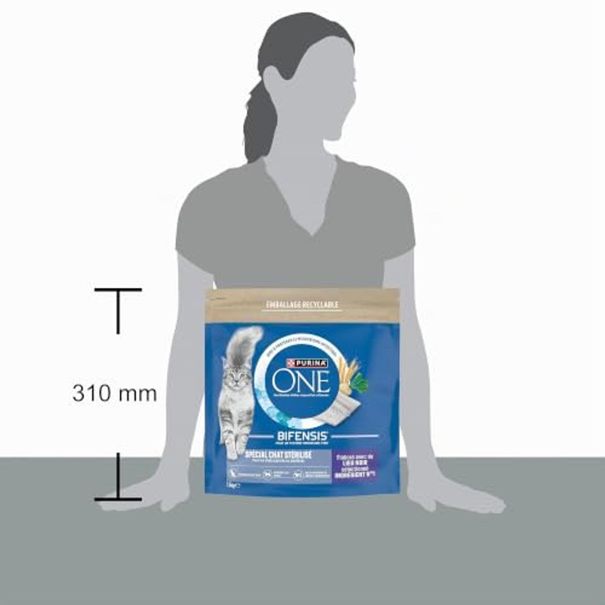 PURINA ONE Speciaal Gesteriliseerd droogvoer kat zwarte ruimte 1,5 kg - 6-pack
