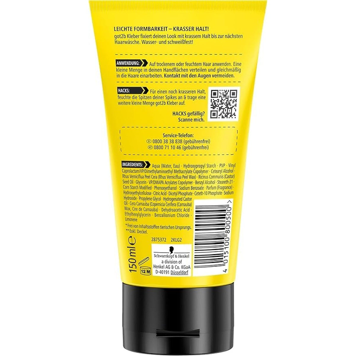got2b Lijm haargel Hold 6 150 ml – got2b