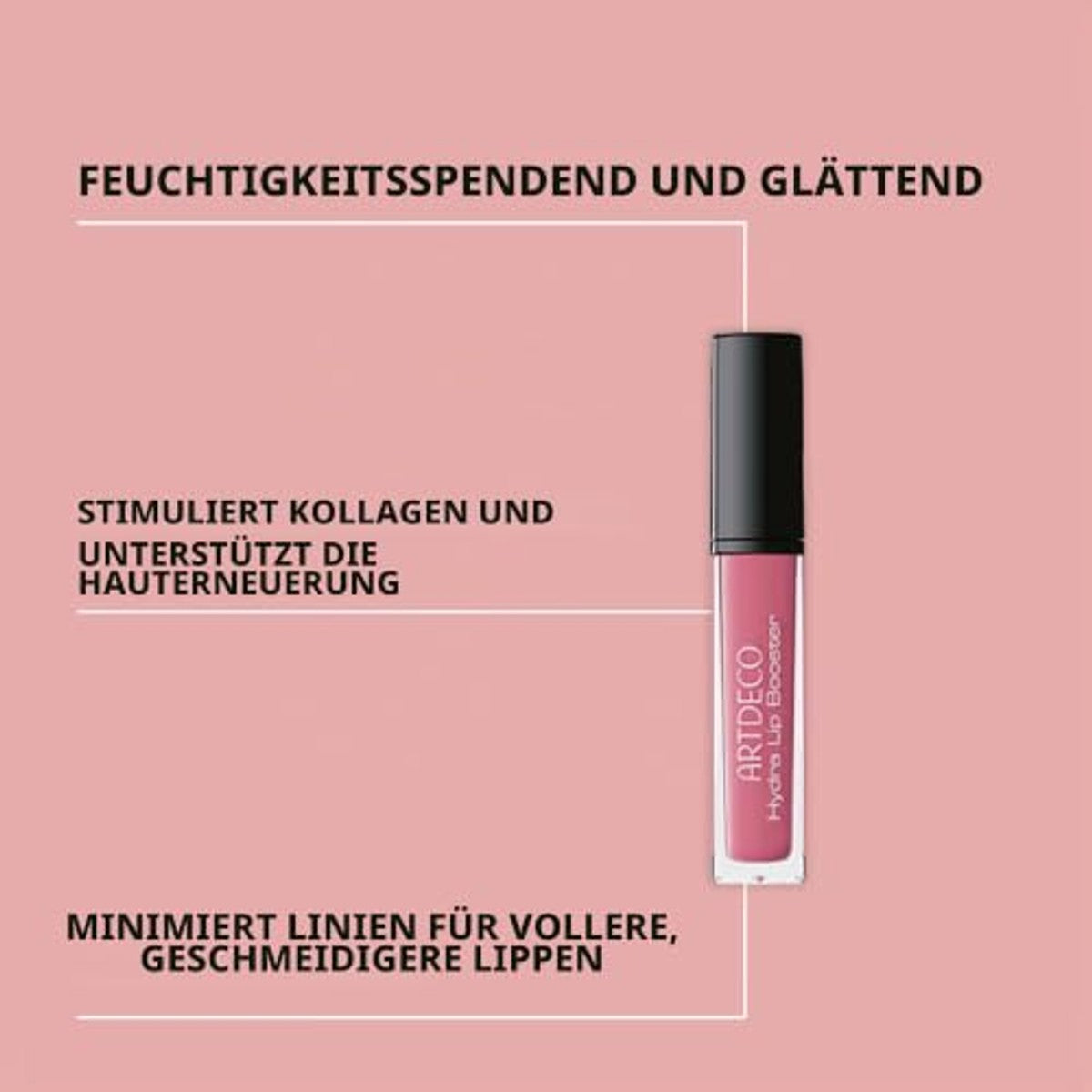 ARDTECO Hydra Lip Booster, lipgloss, 38 | Translucent Rose, 6 ml (1 stuk) – Artdeco