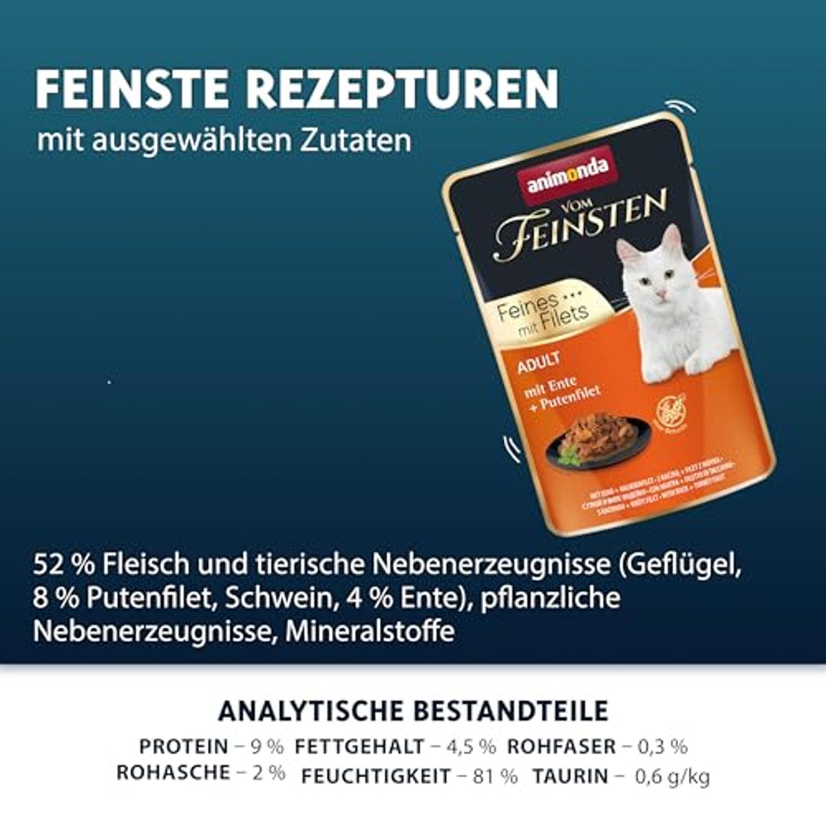 Animonda Vom Feinsten Fijn met Filets Eend + Kalkoen 18 x 85 g - 6-pack