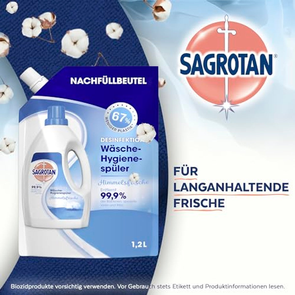 Sagrotan was-hygiënespoeling hemelse frisheid 5 x 1,2 l - 3-pack