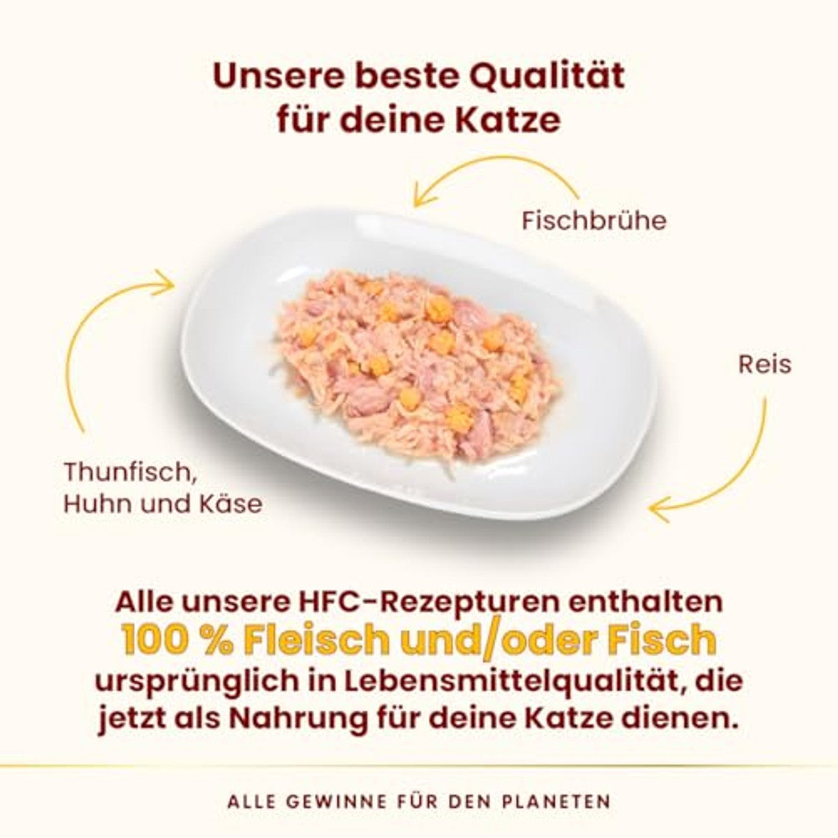 Almo Nature HFC Natural Kattenvoer Nat Tonijn, Kip en Kaas 24 x 70 g - 6-pack