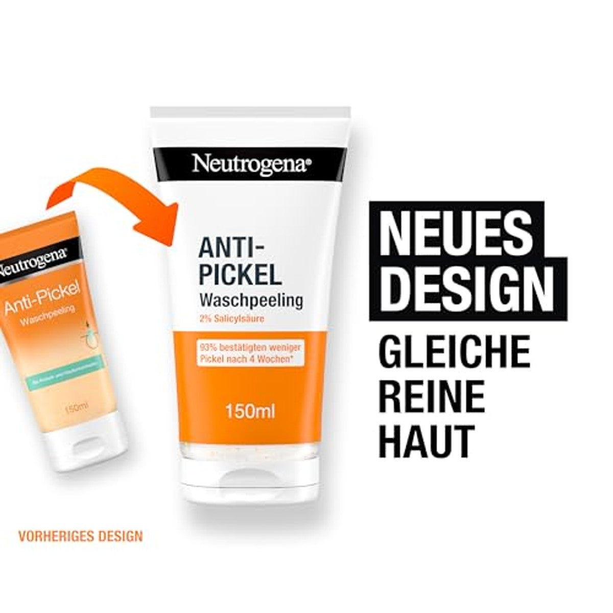 Neutrogena Visibly Clear Gezichtspeeling anti-puistjes 3 x 150 ml - Voordeelverpakking
