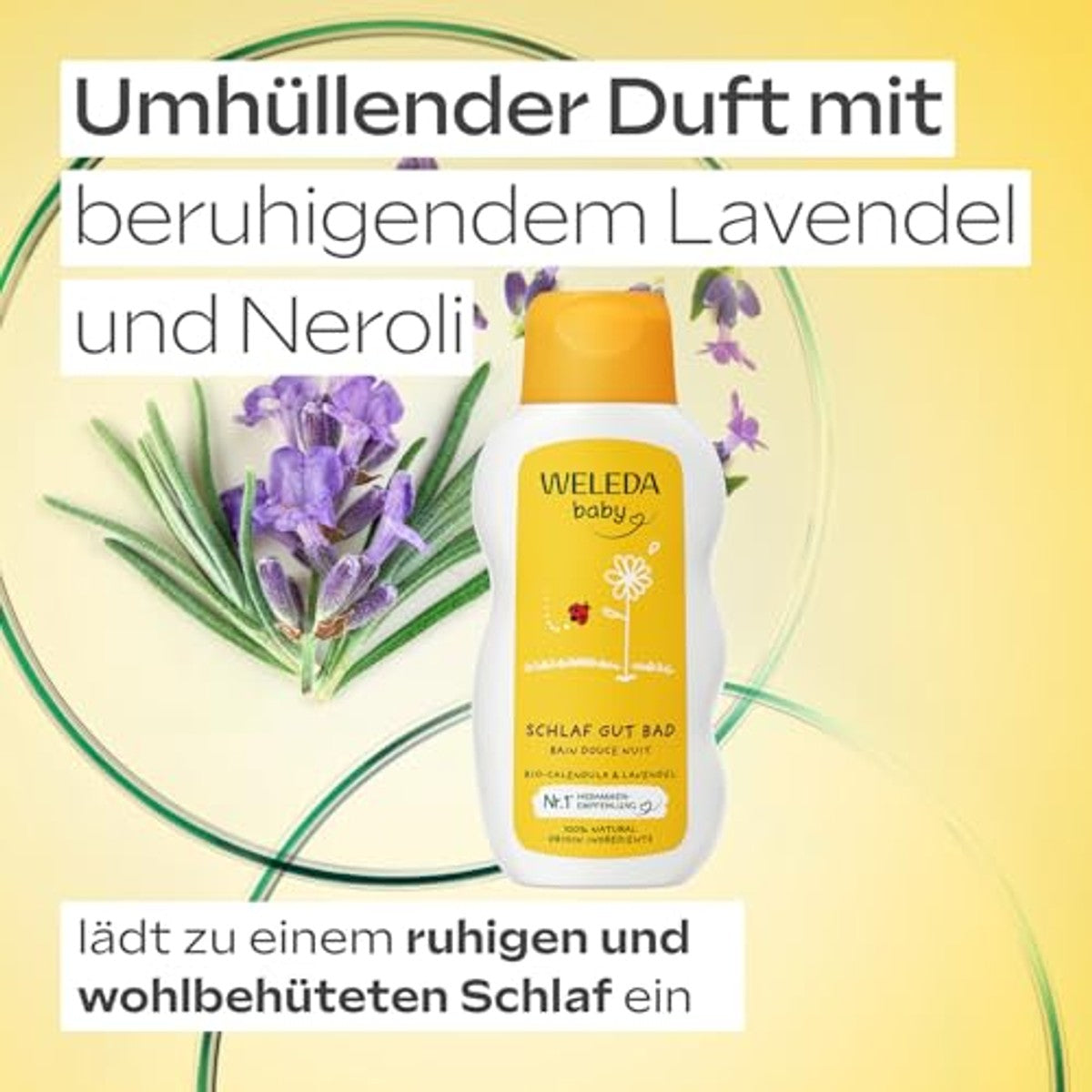 Weleda Bio Baby Calendula Slaap Goed Bad 200 ml - 6-pack