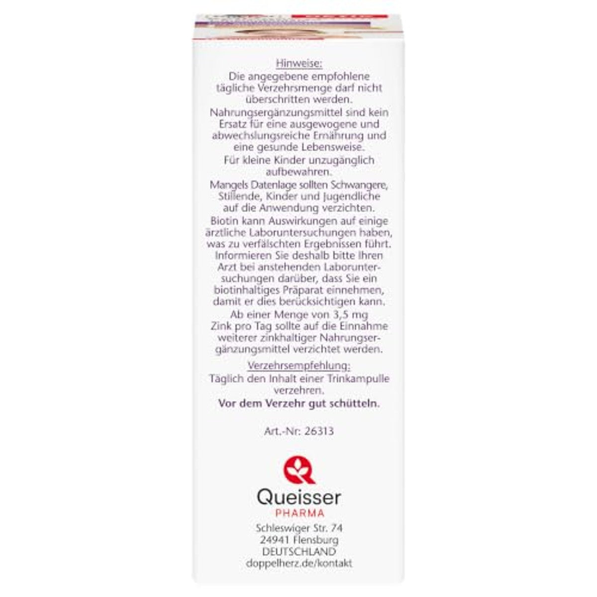 Doppelherz Collageen + Biotine + Ceramide Mango-Maracuja 10 Ampullen - 6-pack