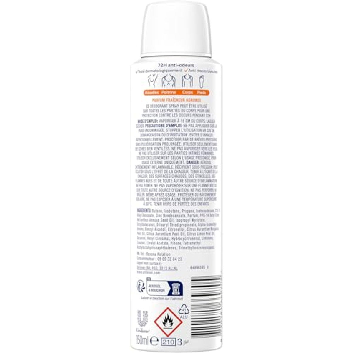 Rexona Full-Body Deodorant Citrusfrisheid 150 ml – Rexona