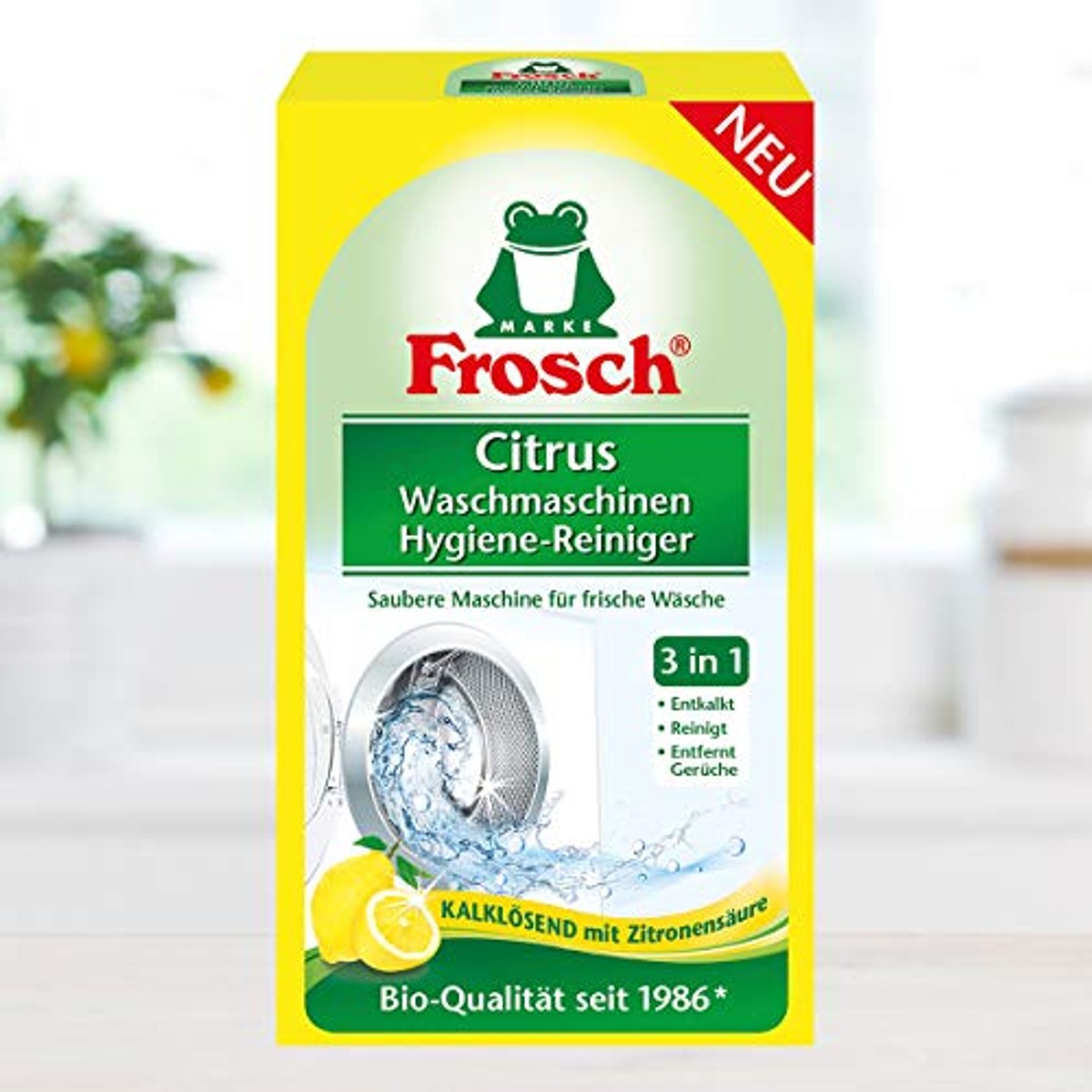 FROSCH Citrus wasmachine hygiëne reiniger 6 x 250 g - Voordeelverpakking