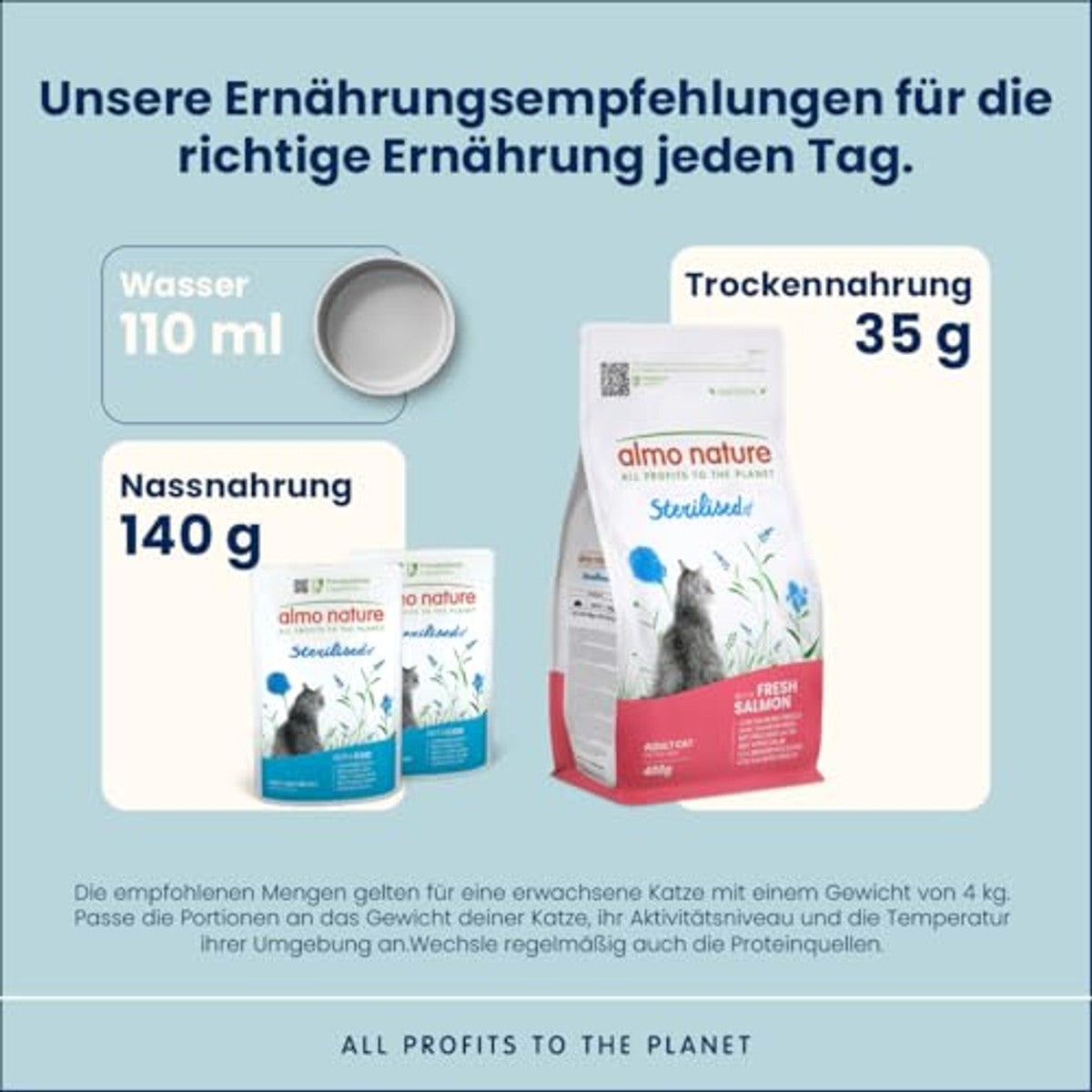 Almo Nature Sterilised Kattenvoer met Kabeljauw 30 x 70 g - 3-pack