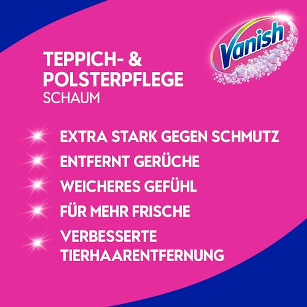 Vanish GOLD Power Foam Tapijtreiniger 1 x 650 ml (verpakking van 2) – Vanish
