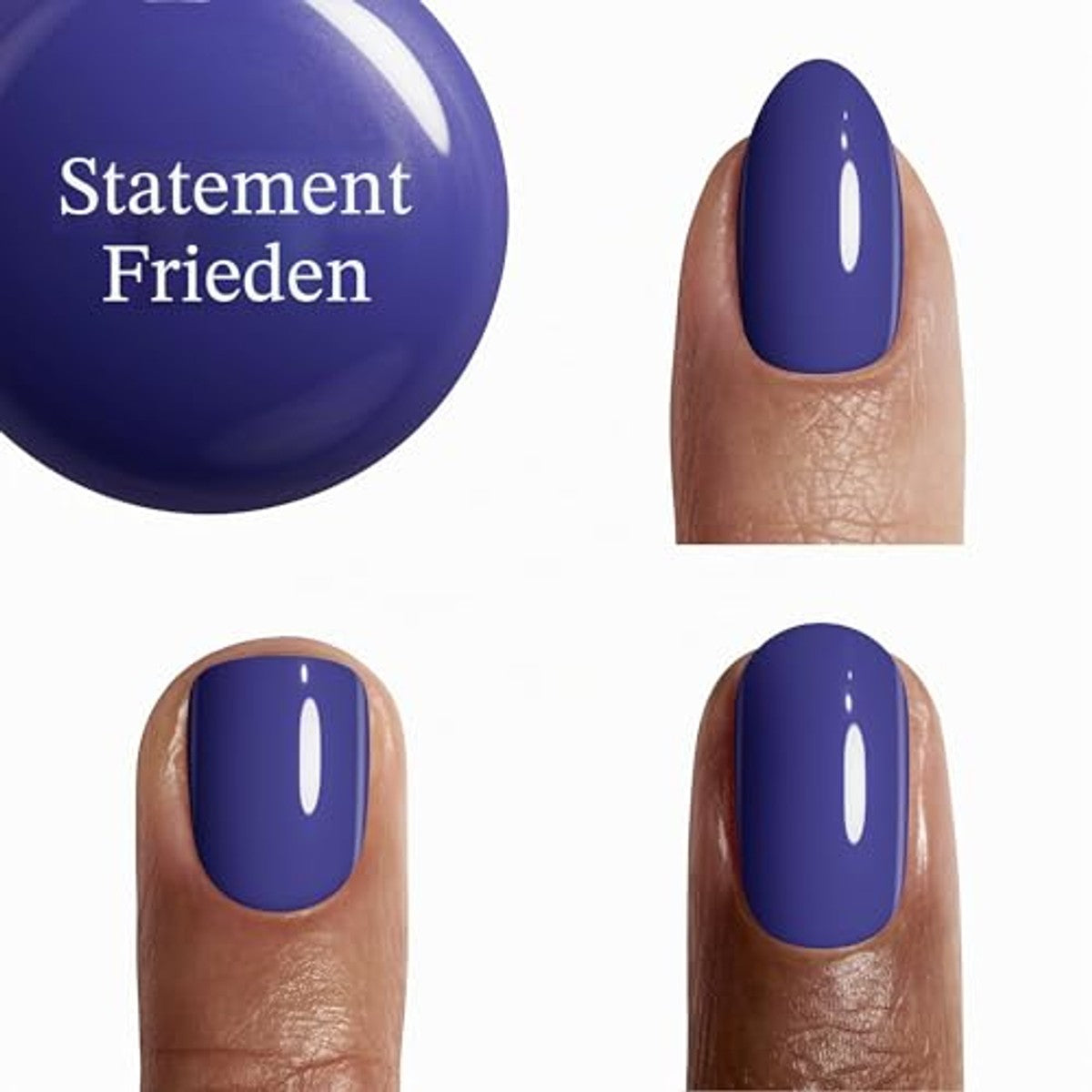 Gel by essie Nagellak, langdurige nagellak met glanzende afwerking, professionele nagellakkleur, manicure zonder uv-licht & houdt tot 15 dagen, kleur: nr. 552 statement peace, blauw, 1 x 13,5 ml – essie
