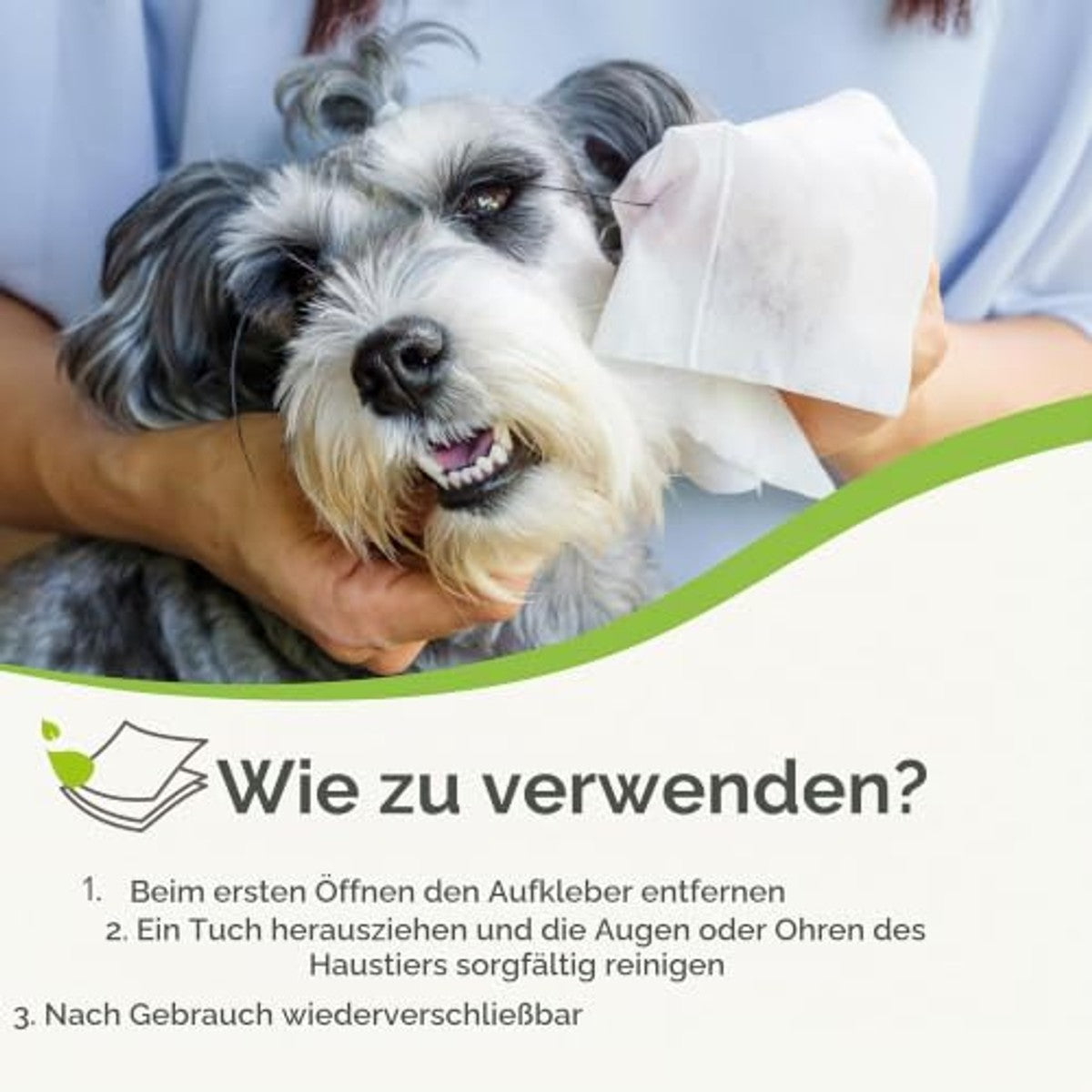 Beaphar Verzorgende Doekjes Oren & Ogen hond & kat, 30 stuks - 3-pack