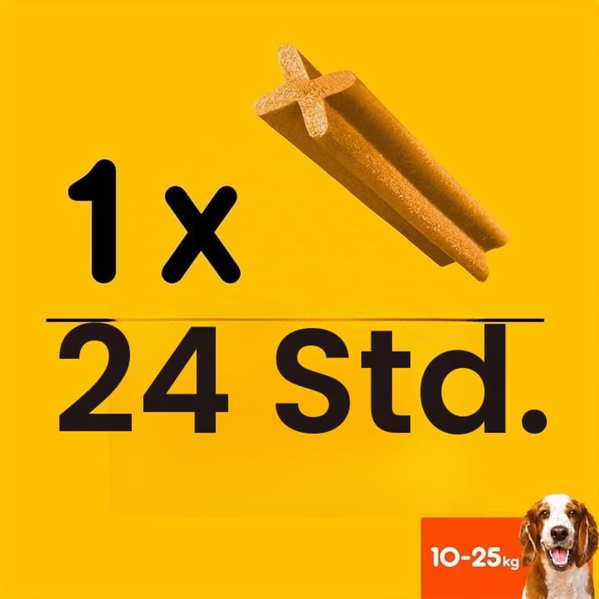 Pedigree Dentastix Snack voor mondhygiëne, middelgrote hond 10-25 kg, voorraadverpakking, 56 stokjes - 1440 g – Pedigree