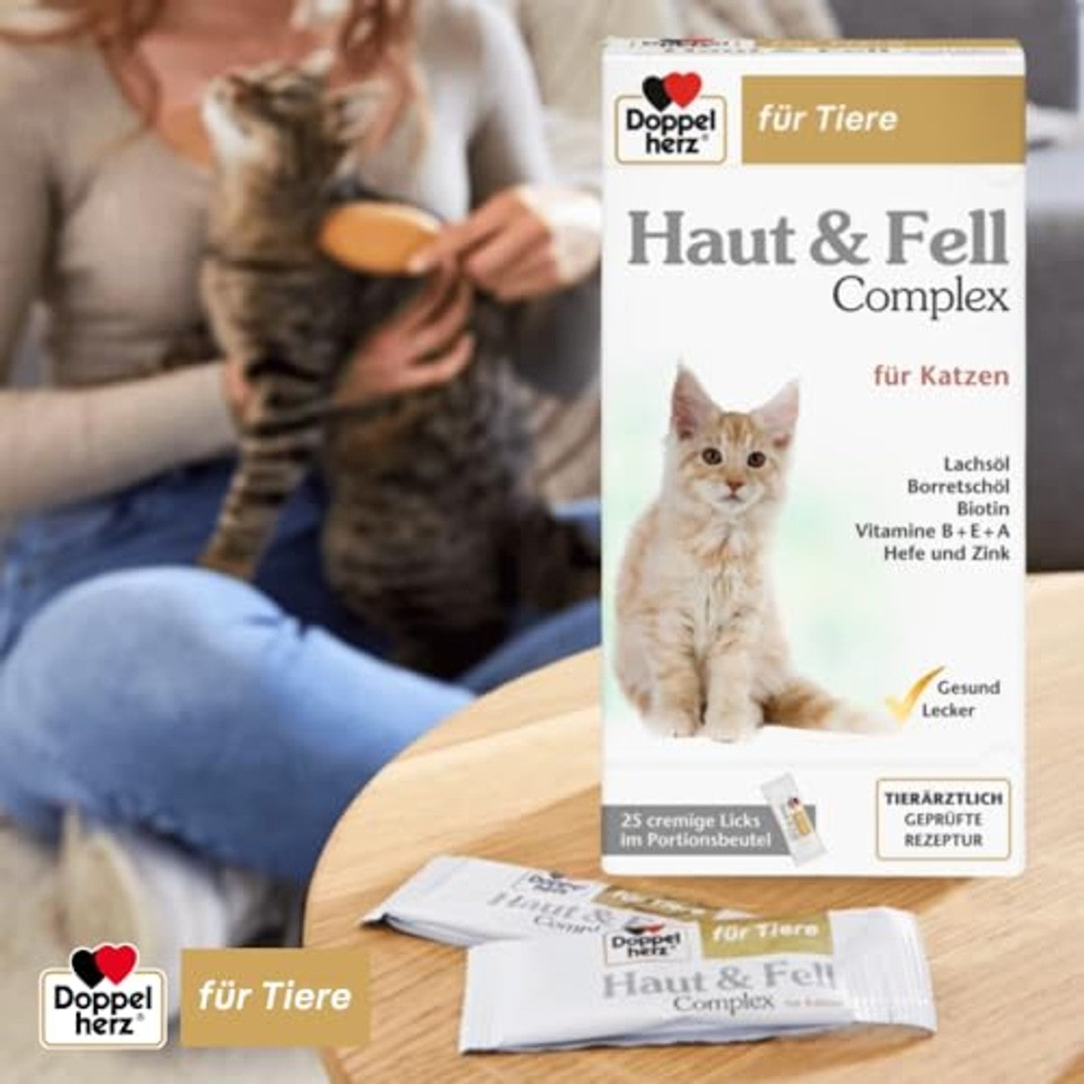 Doppelherz Huid- en vachtcomplex voor katten – Doppelherz