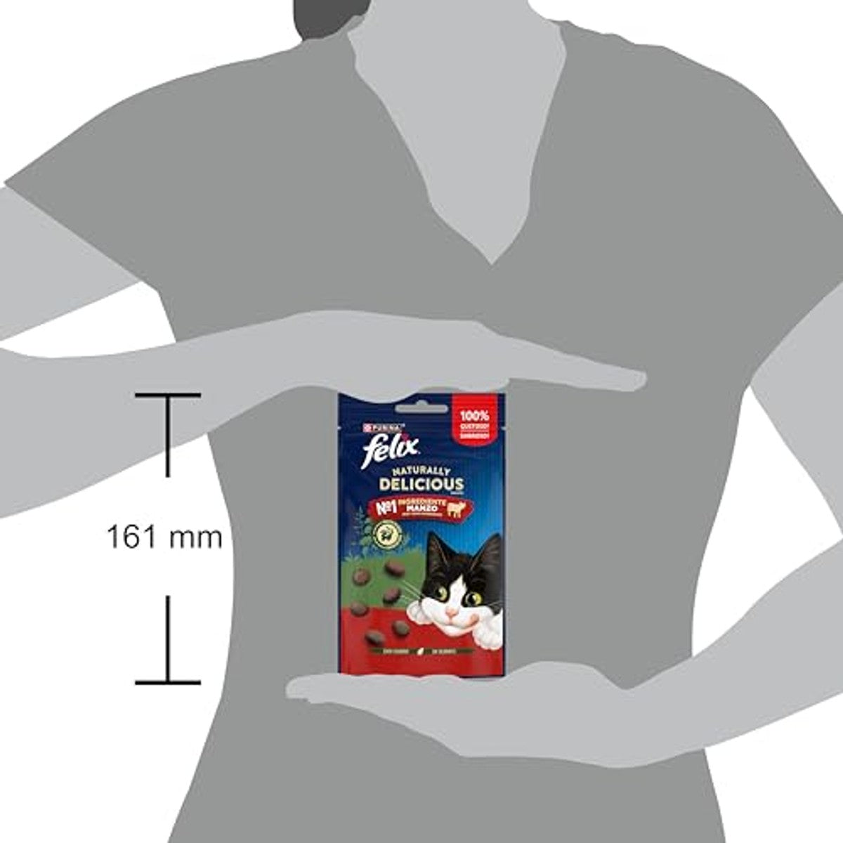 Felix Naturally Delicious kattensnack rund & gojibessen 8 x 50 g – foto 4