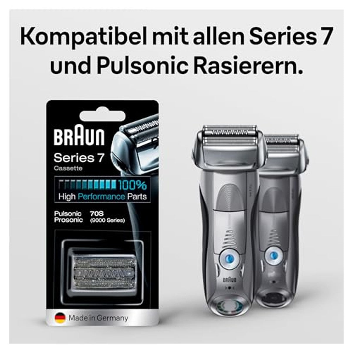 Braun Series 7 70S Scheercassette voor Scheerapparaat Zilver - 3-pack