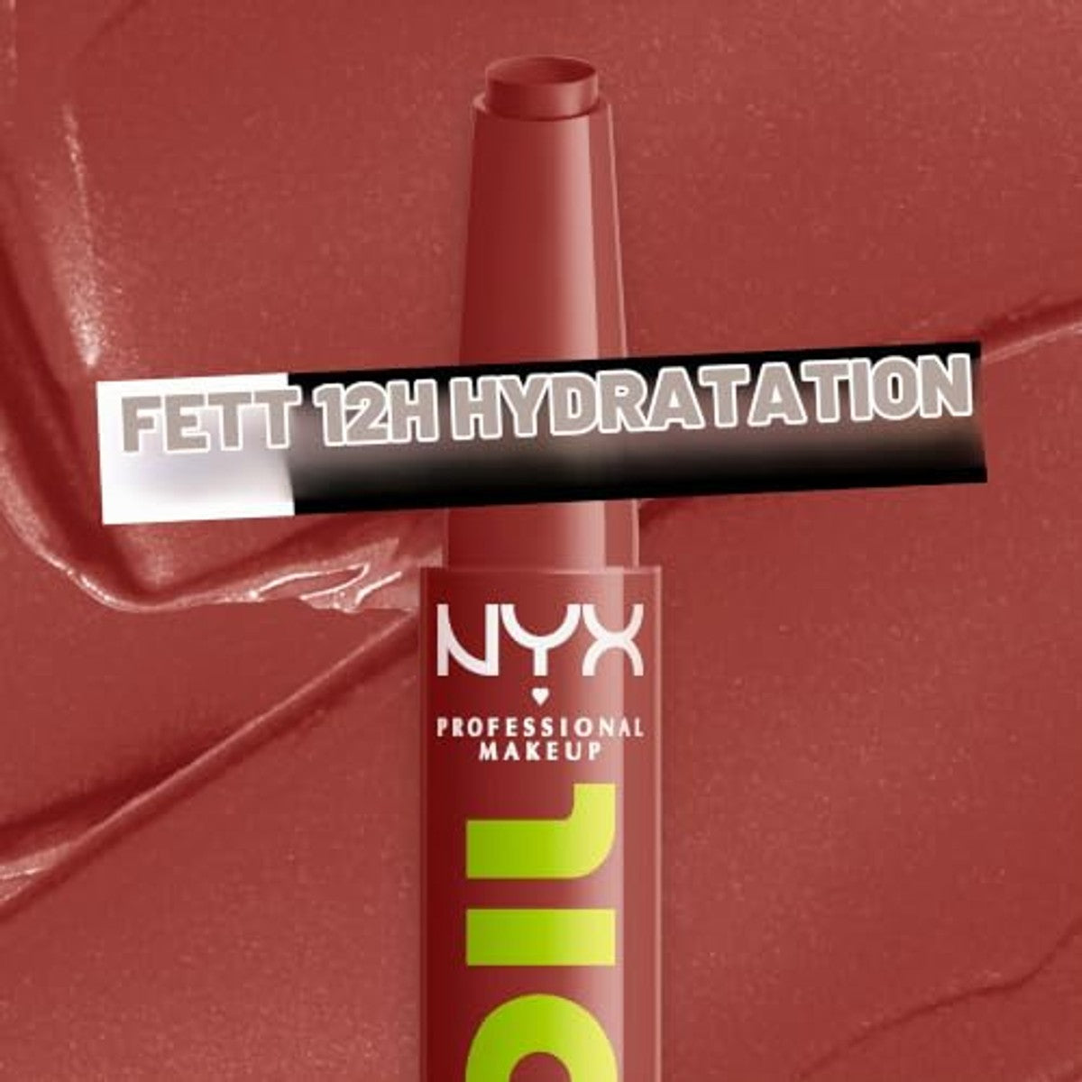 NYX Professional Makeup Verzorgende lippenstift voor maximale kleur, verzorging en vocht, met avocado, frambozenolie en bergbessenolie, veganistische formule, Fat Oil Slick Click, Going Viral – NYX PROFESSIONAL MAKEUP