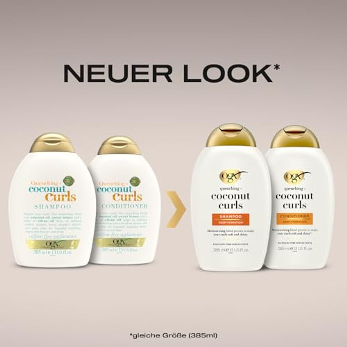 OGX Quenching + Coconut Curls Shampoo, 385 ml – OGX